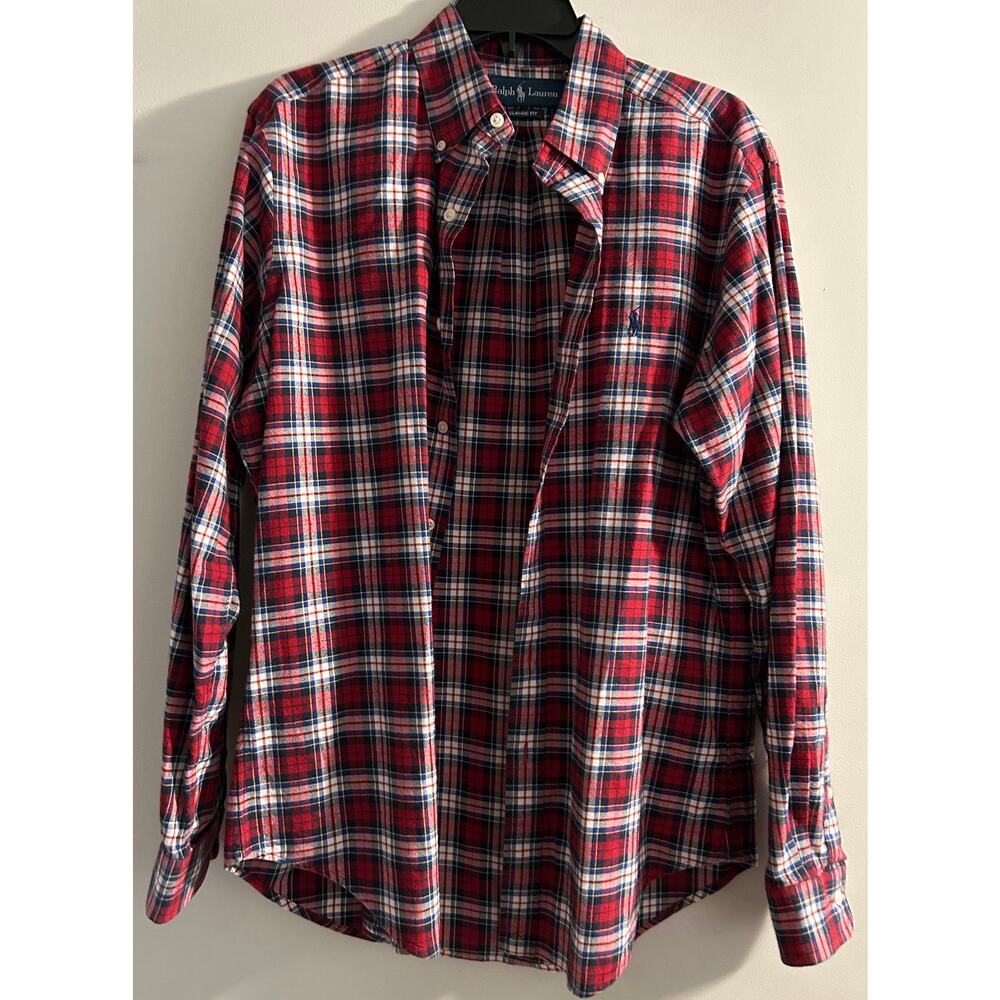 Ralph Lauren - Men's Long Sleeved Button Down Shirt- Size M